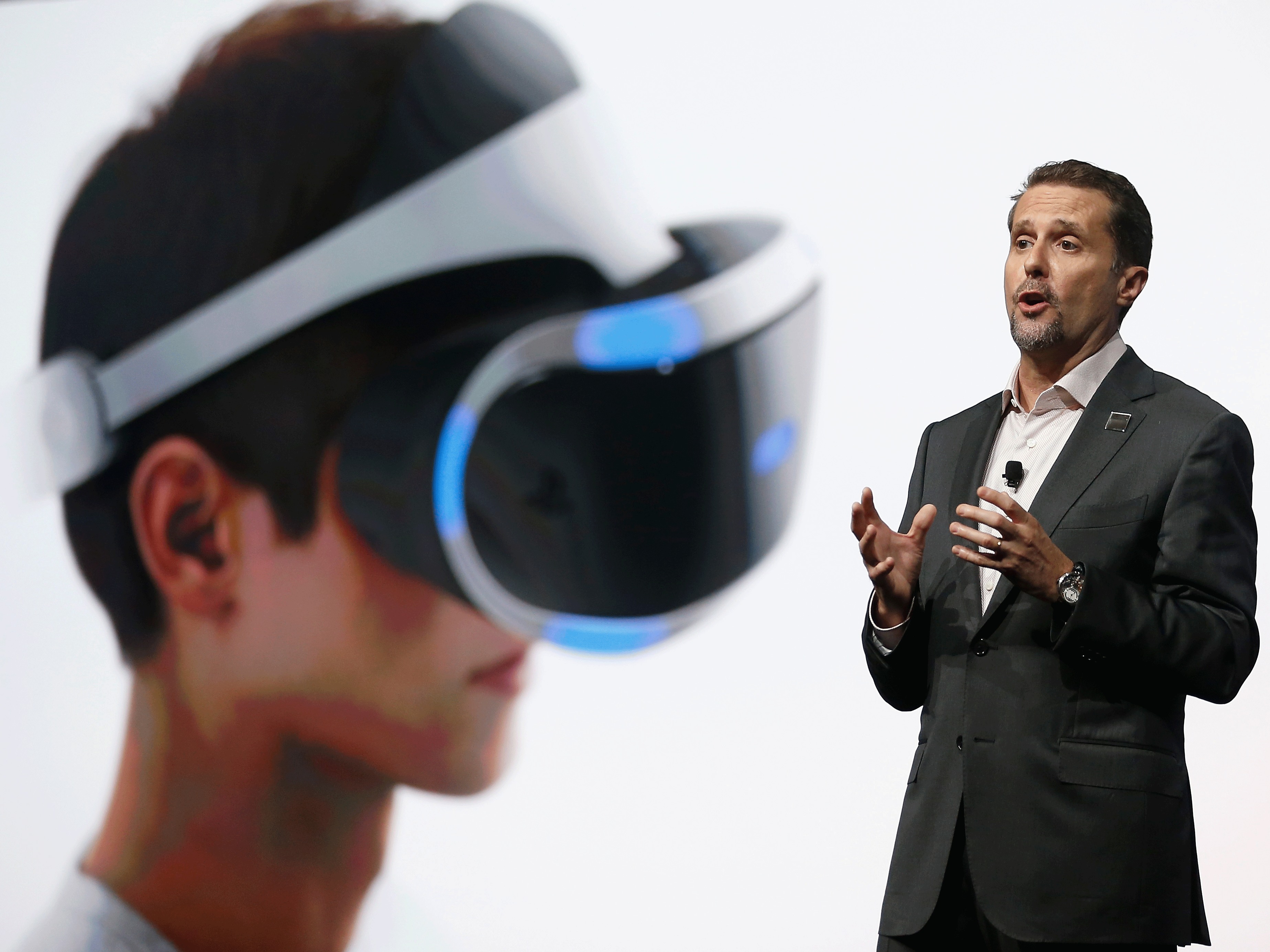 Andrew House introduces PlayStation VR at Sony's E3 press conference in June 2015