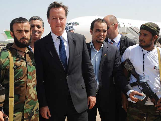 David Cameron's was held 'ultimately responsible' for the collapse of Libya in a Parliamentary report
