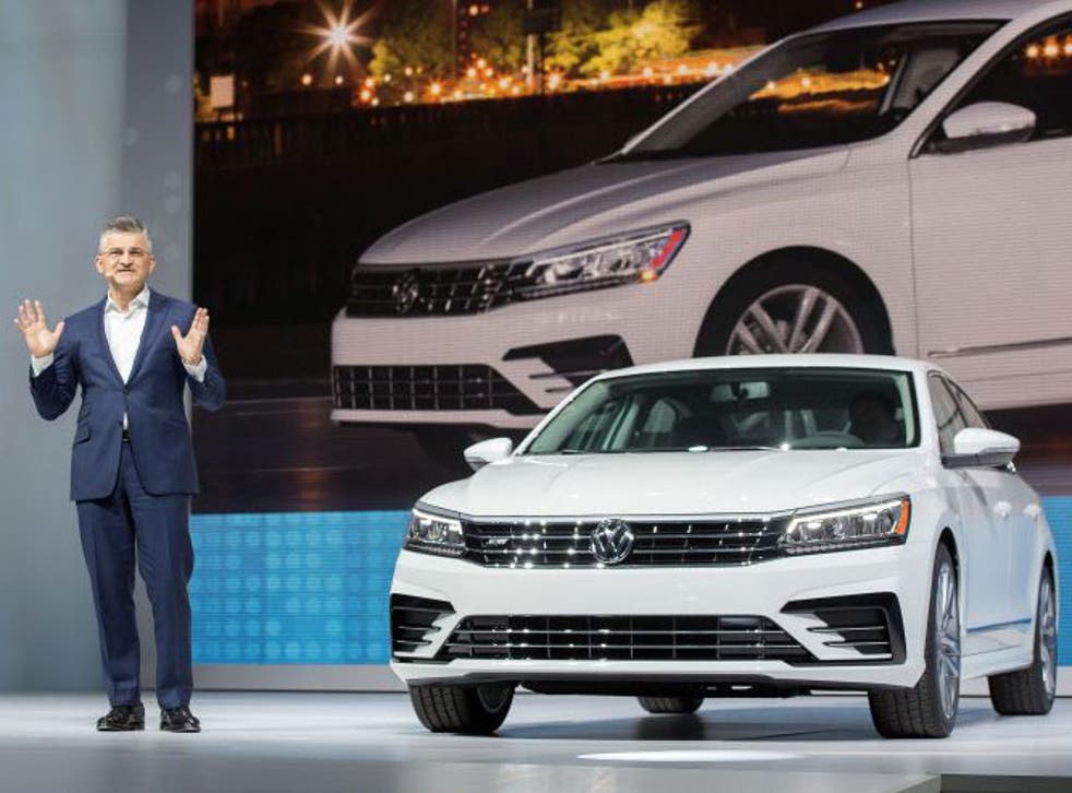 President and CEO of Volkswagen Group of America Michael Horn attends the 2016 Volkswagon Passat Unveiling at the Duggal Greenhouse on September 21, 2015