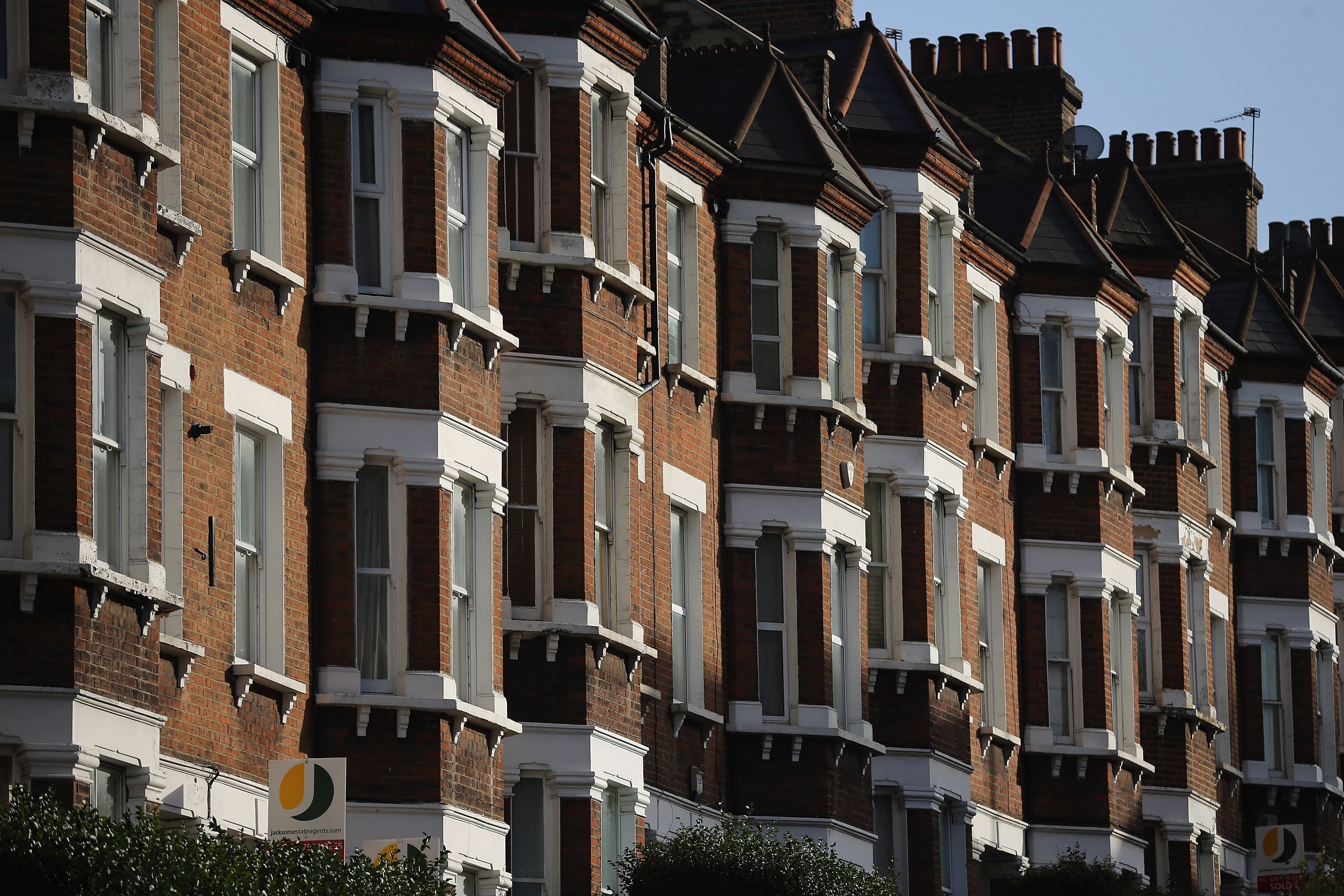 A row of houses in Battersea in Wandsworth, the London borough with the most new million-pound postcodes in the city