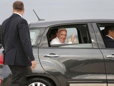 Pope swaps his Popemobile for a Fiat 500