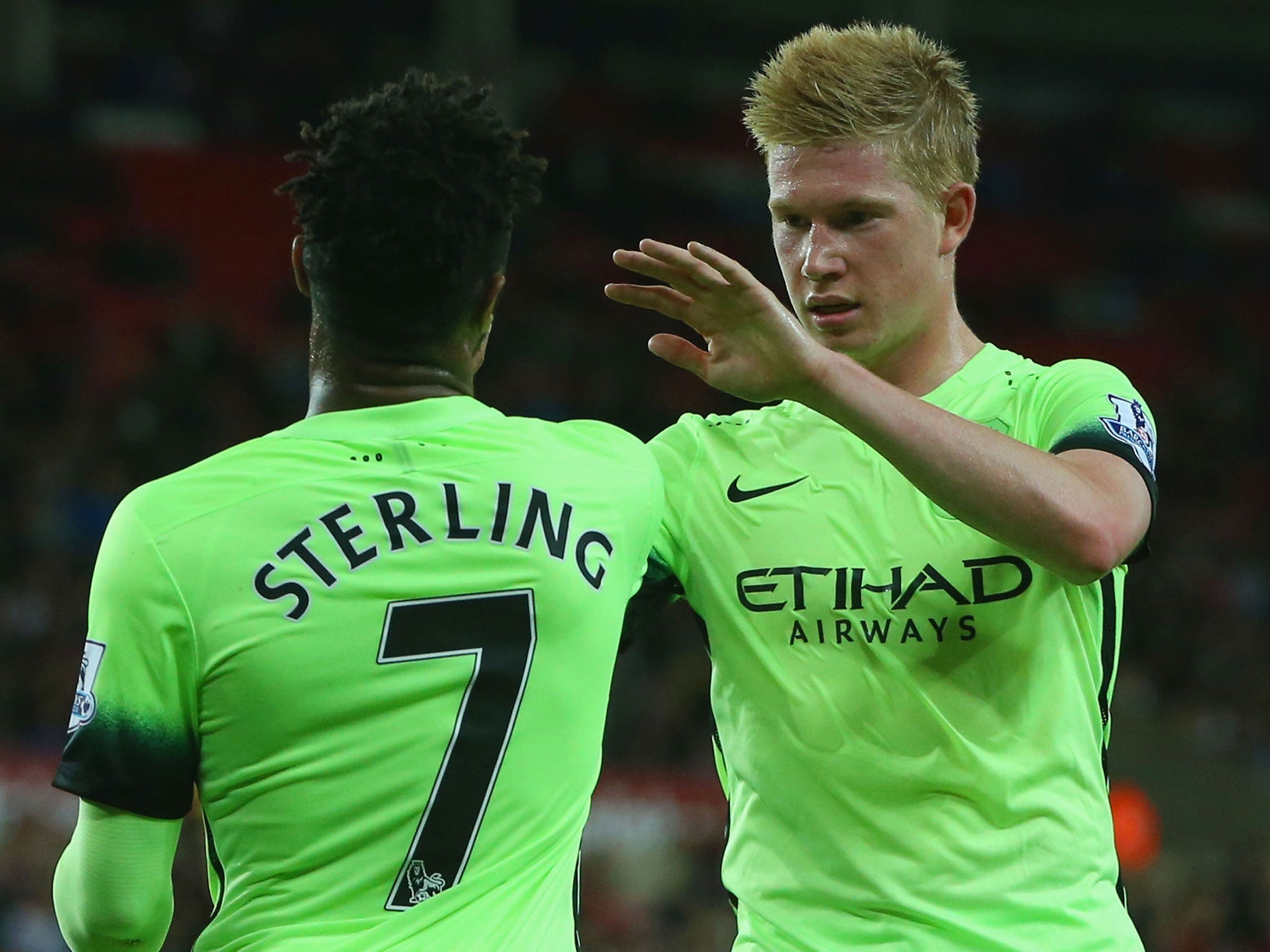 Kevin De Bruyne and Raheem Sterling