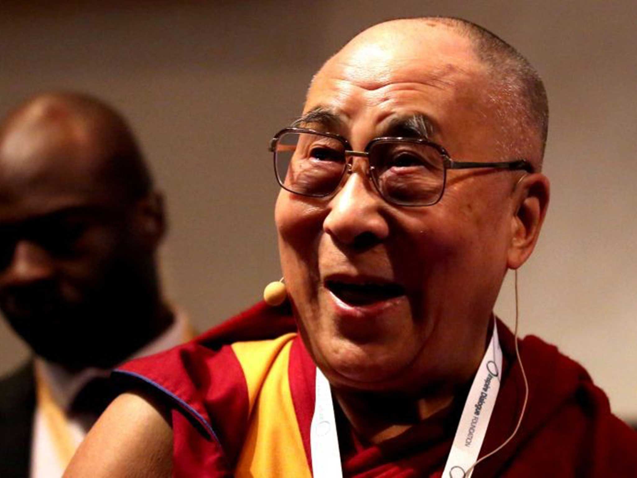 Dalai Lama at an event in London last week - his latest remarks on a female successor have not been without controversy