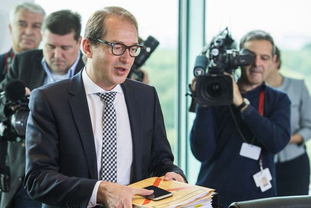 Alexander Dobrindt, the German transport minister, has denied the government knew about emissions rigging