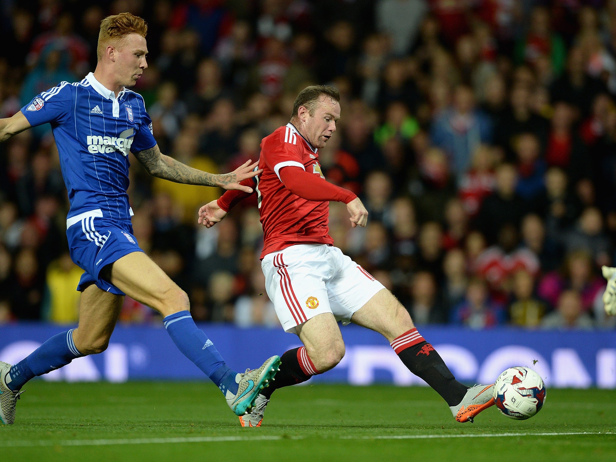 Wayne Rooney opens the scoring