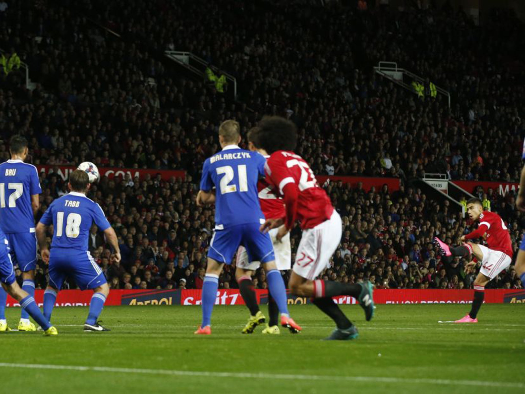 Andreas Pereira scored a brilliant free-kick