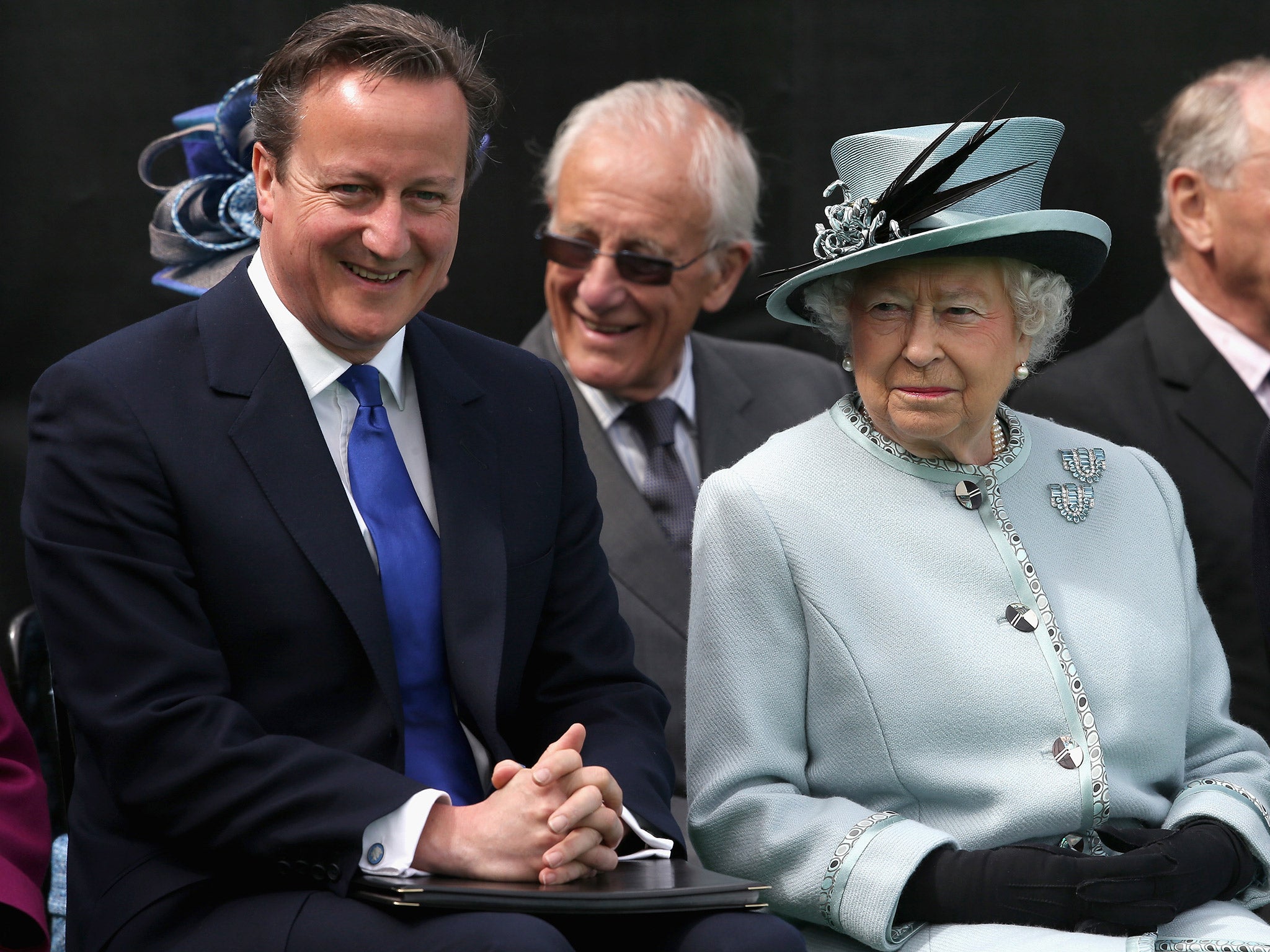 David Cameron with the Queen at a Magna Carta commemoration event earlier this year