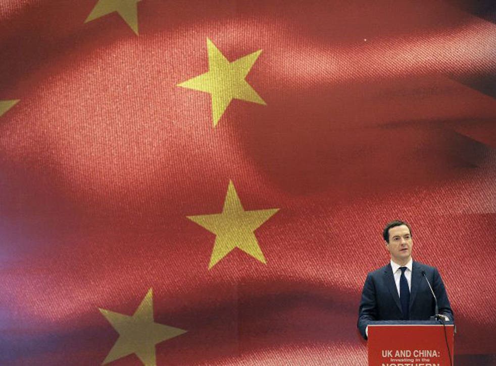 Britain's Chancellor of the Exchequer George Osborne speaks at an urbanization forum in Chengdu, Sichuan province, China, September 24, 2015