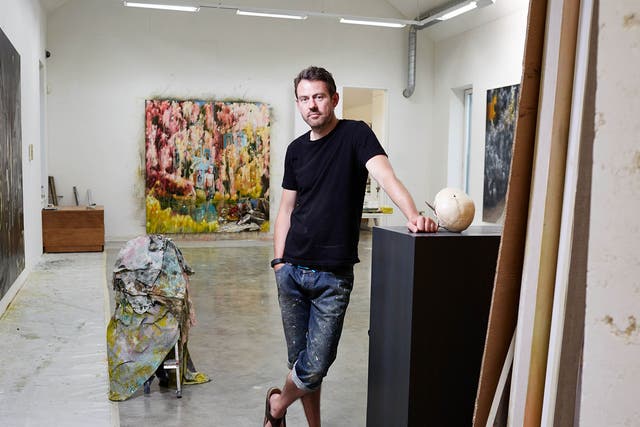 Southern man: Nigel Cooke in his Canterbury studio