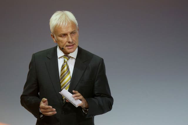 Matthais Mueller, the new VW CEO, said that only a few employees had been involved in the scandal