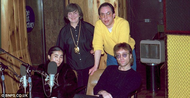 John and Yoko spoke to the BBC’s Andy Peebles