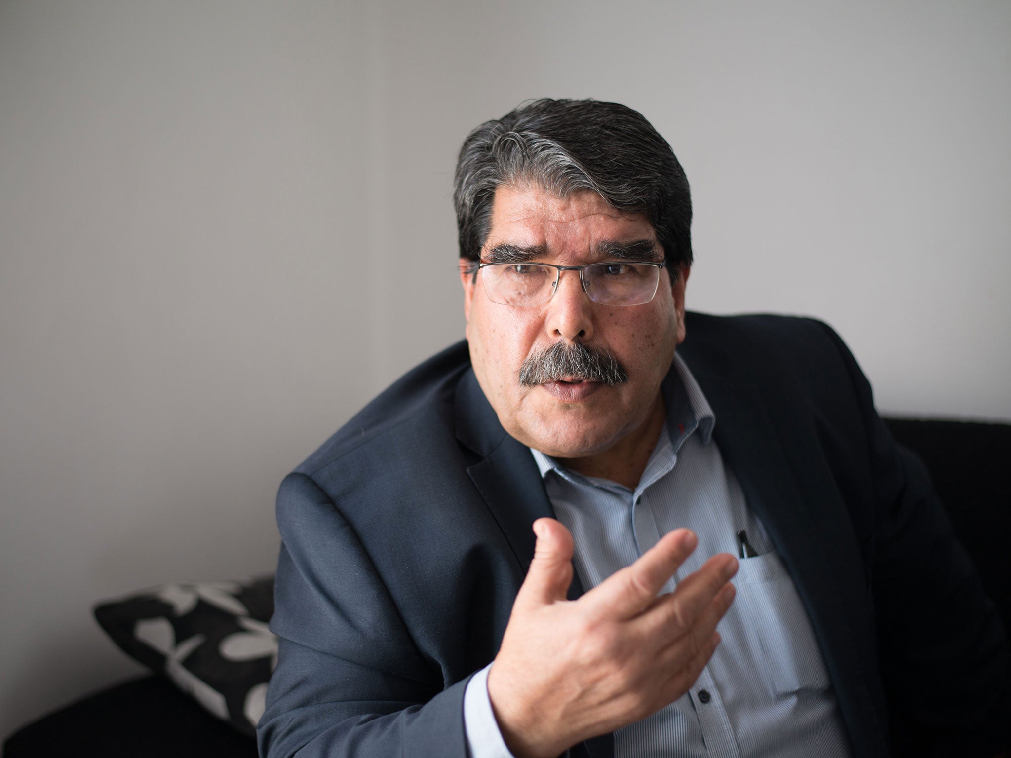 Saleh Muslim, president of the PYD , feels Isis is a bigger threat, compared to the Syrian army