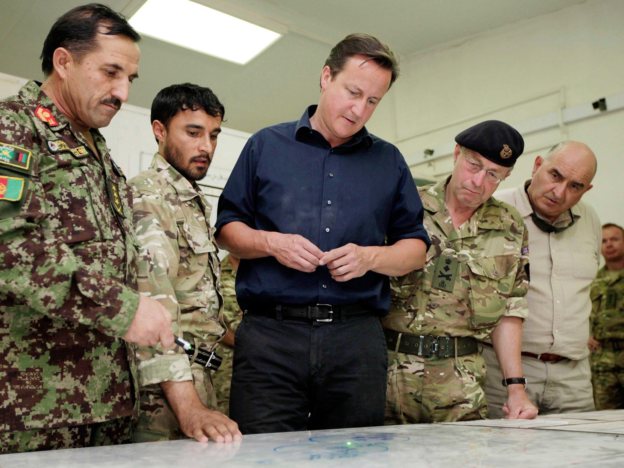 David Cameron visits Helmand Province in 2011