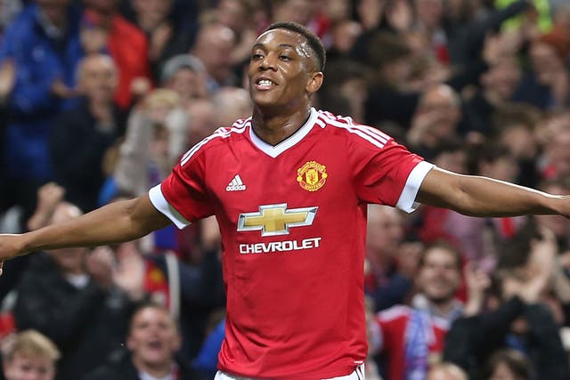 Anthony Martial has scored four goals in six games for United