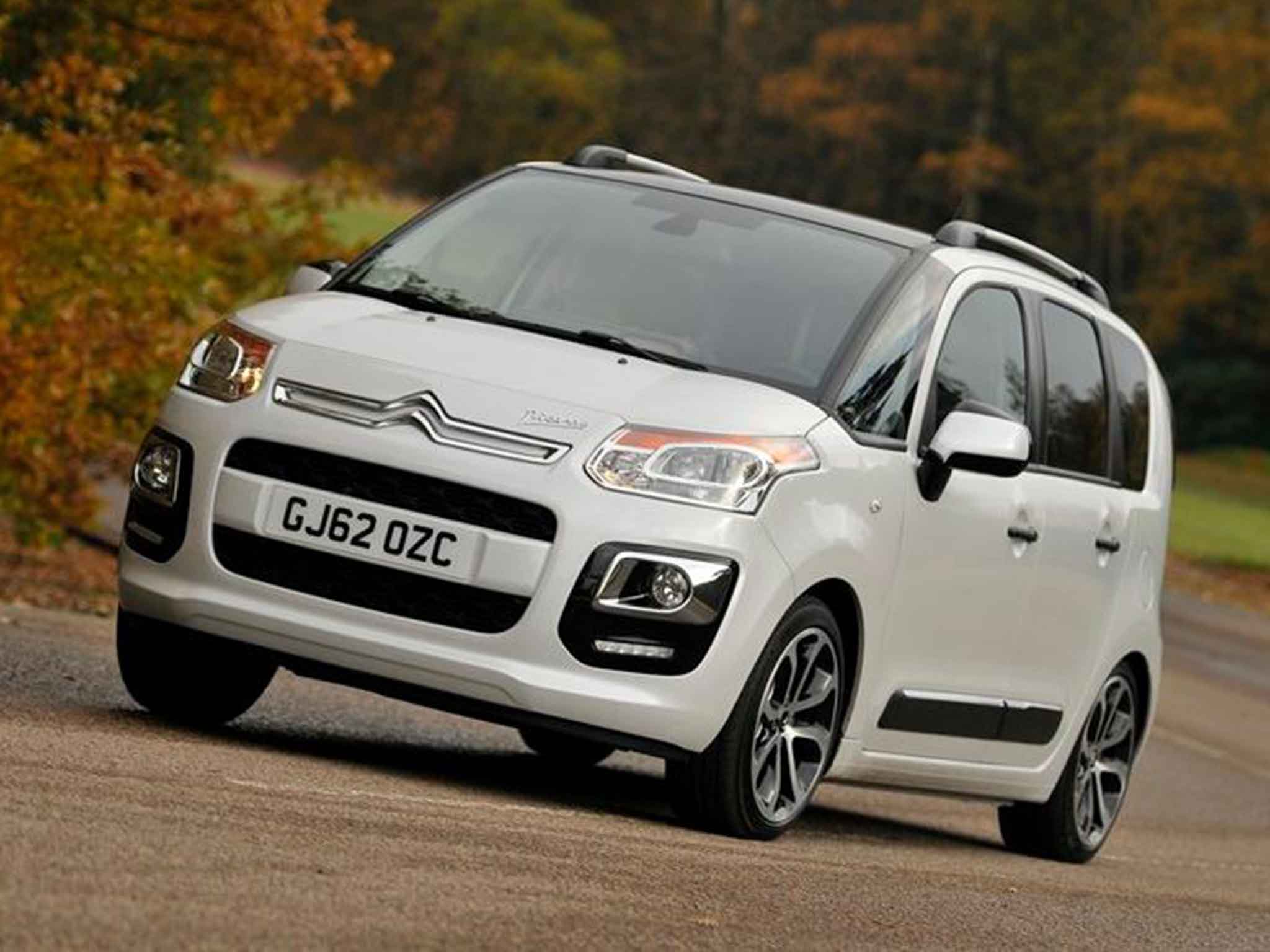 The Citroën C3 Picasso is light and airy inside with masses of space for people and cargo