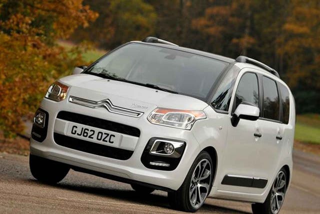 The Citroën C3 Picasso is light and airy inside with masses of space for people and cargo