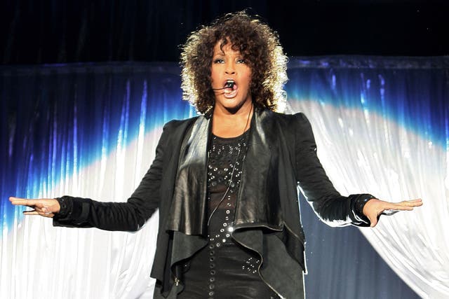Whitney Houston performing in Milan in 2010