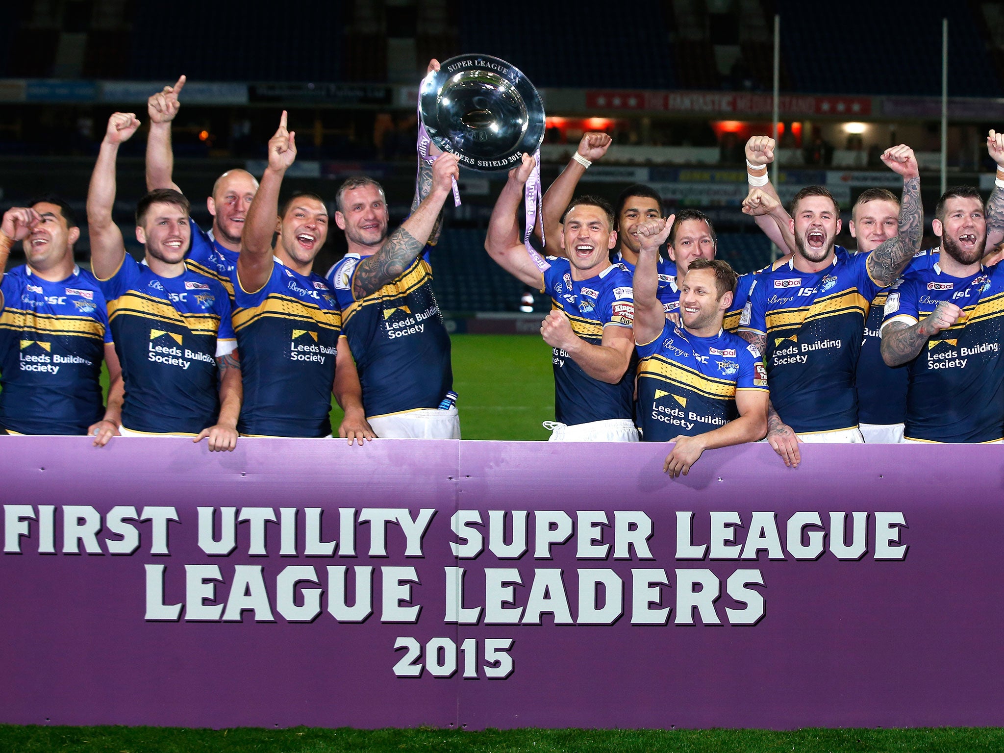 Leeds Rhinos claimed the Super League Leaders' Shield