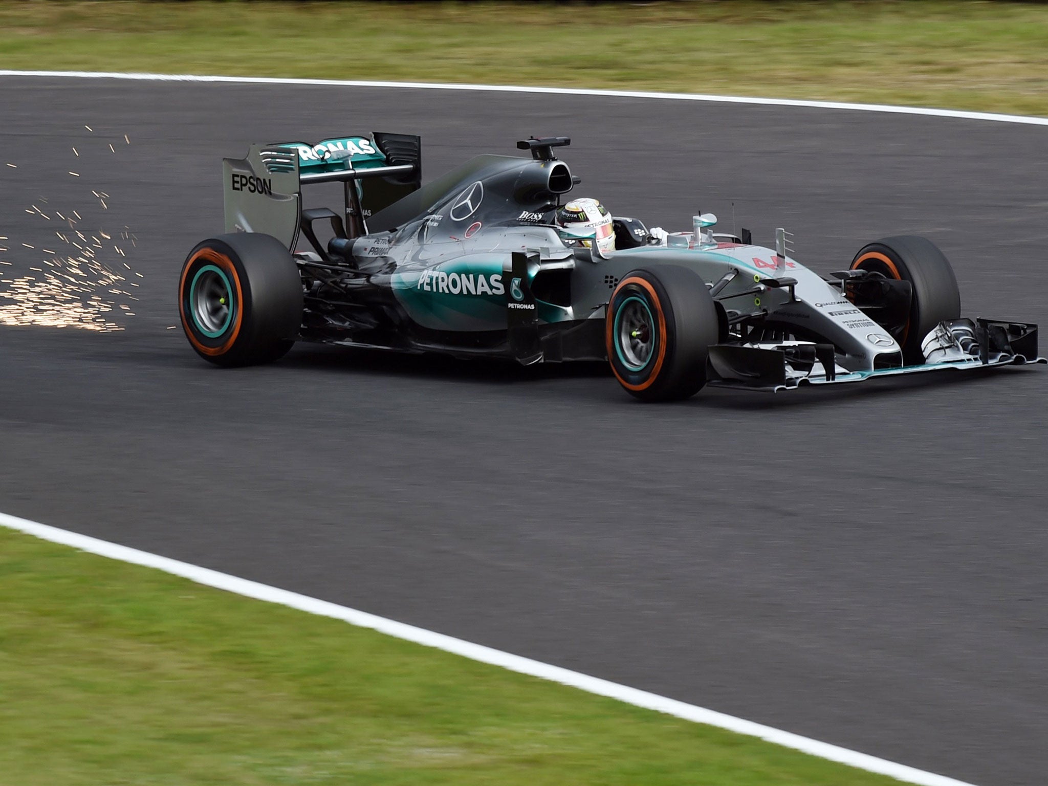 Lewis Hamilton will start second for the Japanese Grand Prix