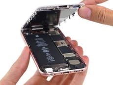iPhone 6s already ripped apart and dropped