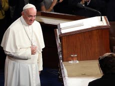 US congressman swipes Pope's water glass
