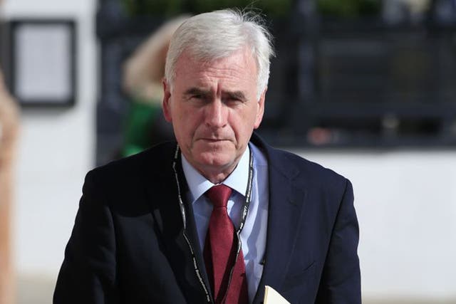 John McDonnell in Brighton on Saturday for the Labour Party conference