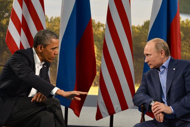 Presidents Obama and Putin will hold talks on Sunday