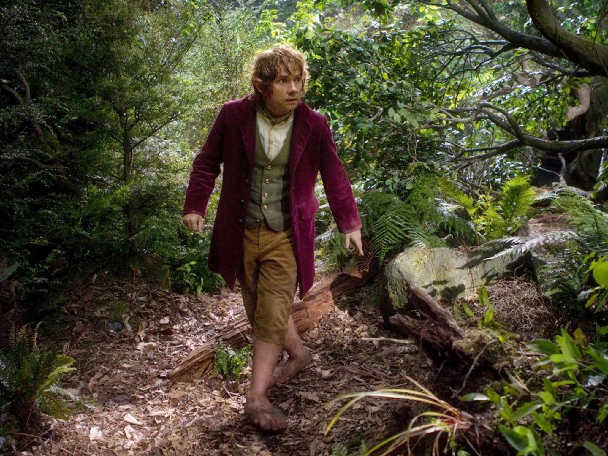 Martin Freeman as kleptomaniac Bilbo Baggins