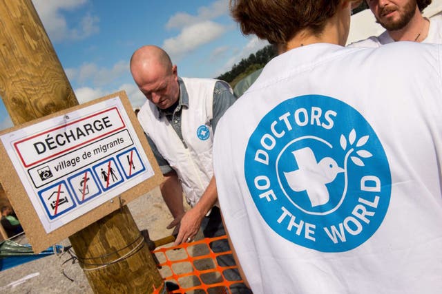 Volunteer doctors and nurses working for Doctors of the World are the only medical staff in ‘the Jungle’ in Calais