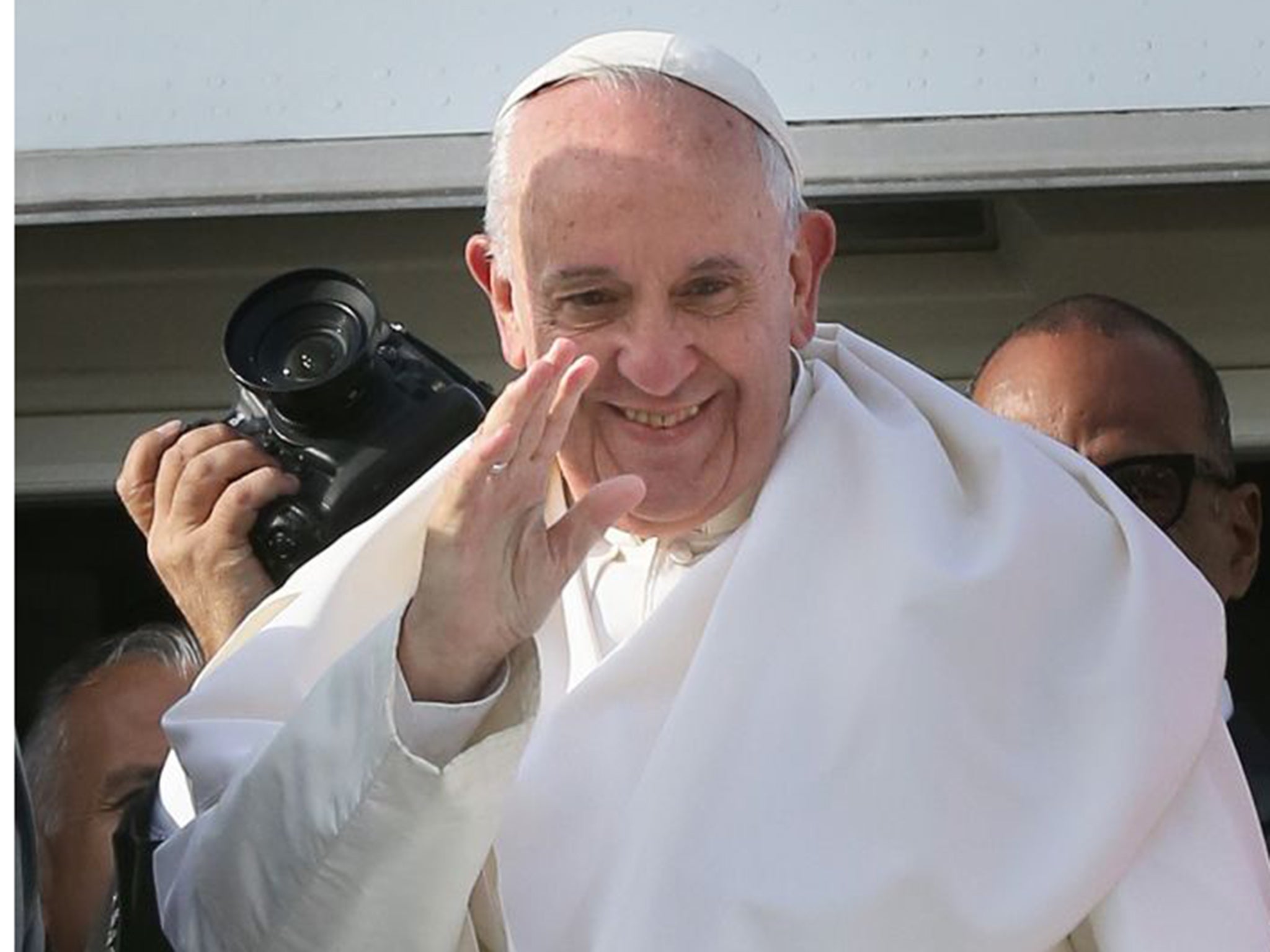 Pope Francis departs New York’s JFK International Airport on Saturday