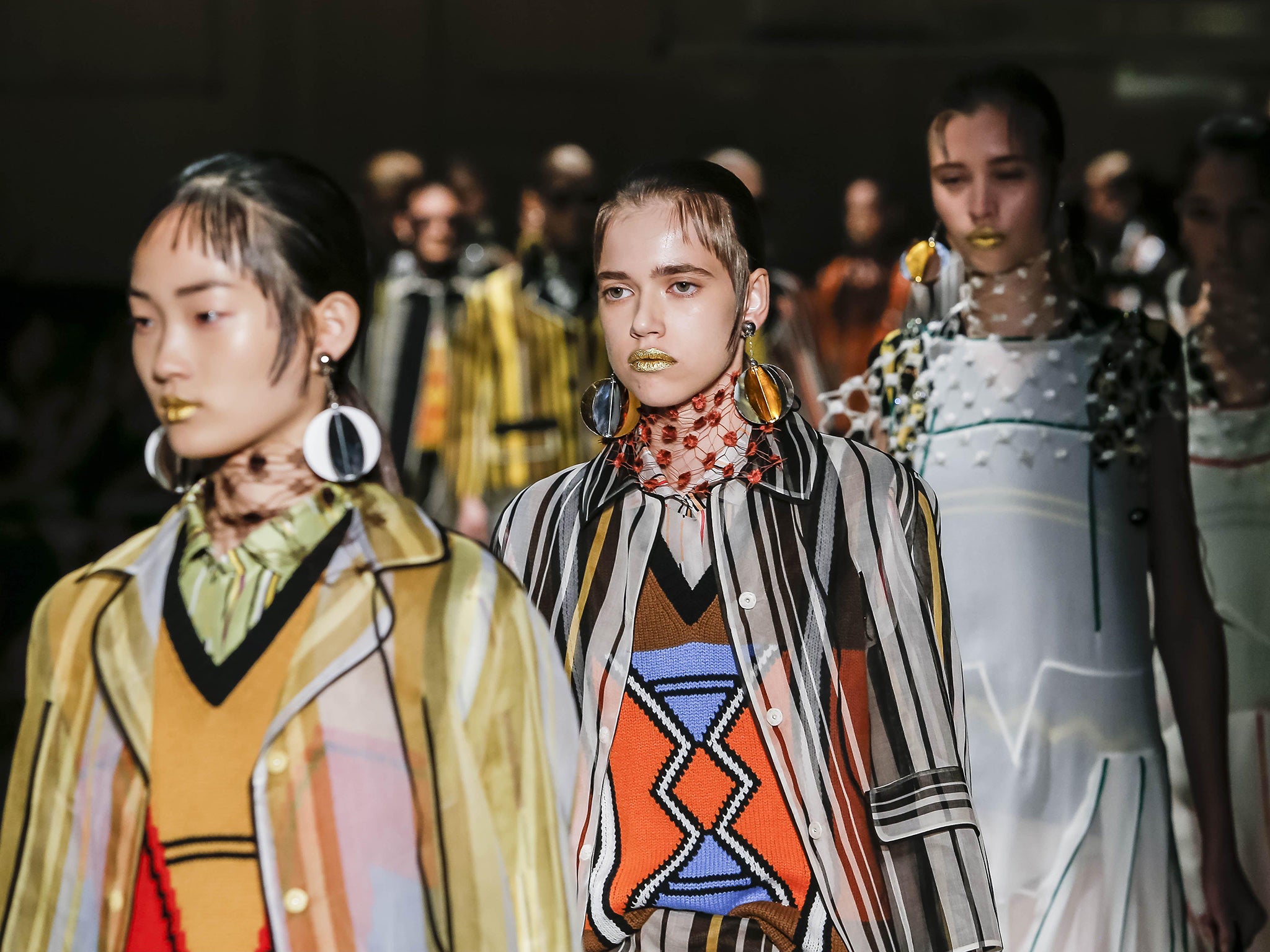 Miuccia Prada has more than enough talent to let her clothes speak for themselves