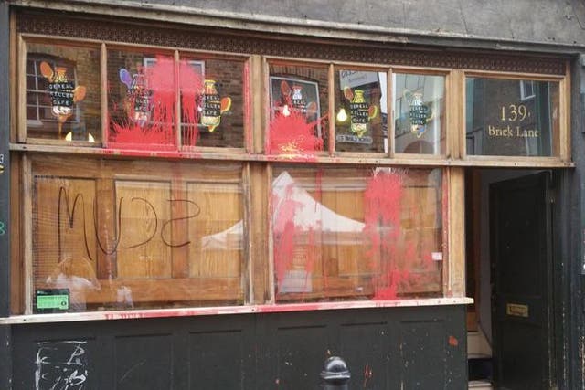 The Cereal Killer cafe in Brick Lane was attacked by protesters who wanted to "reclaim Shoreditch"