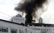 Teenagers arrested for 'setting fire to huge mosque in London'