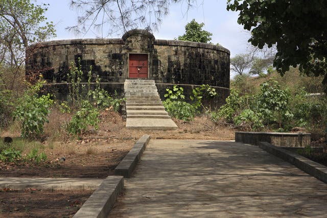 The Dakhma (or the Tower of Silence ) in Gujarat is where the Parsi community dispose of their dead. The Parsi neither burn or bury their dead but feed the bodies to vultures