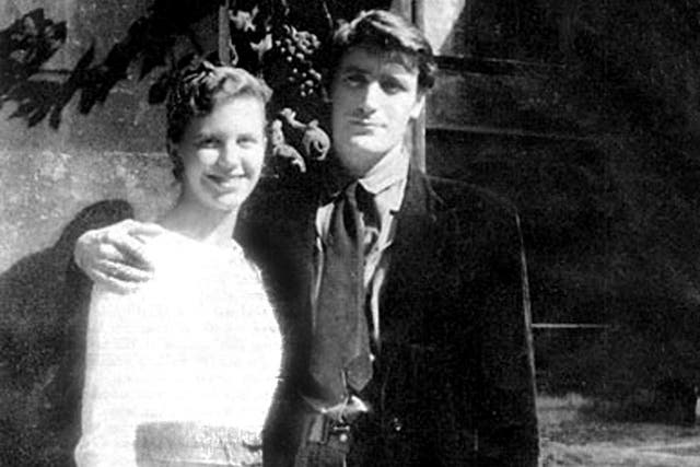 Sylvia Plath and Ted Hughes on their honeymoon in Paris in 1956. They separated about six months before her death in 1963