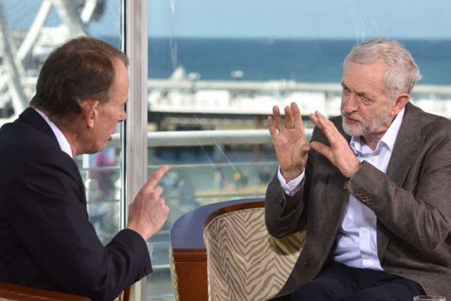 ‘I don’t do irritation’: Jeremy Corbyn remained unflustered when pressed on ‘The Andrew Marr Show’ on Sunday
