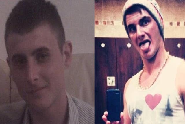 Ryan Beal and Brandon Brown (l-r) were killed when their quad bike collided with a car