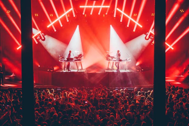 Electro duo Disclosure perform at the Apple Music Festival on Friday 25 September
