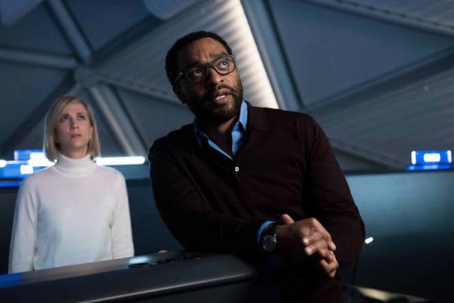 Chiwetel Ejiofor in 'The Martian' with Kristen Wiig