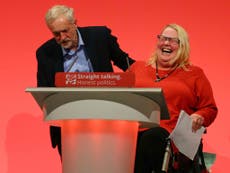 Jeremy Corbyn rescues woman in wheelchair at Labour party conference