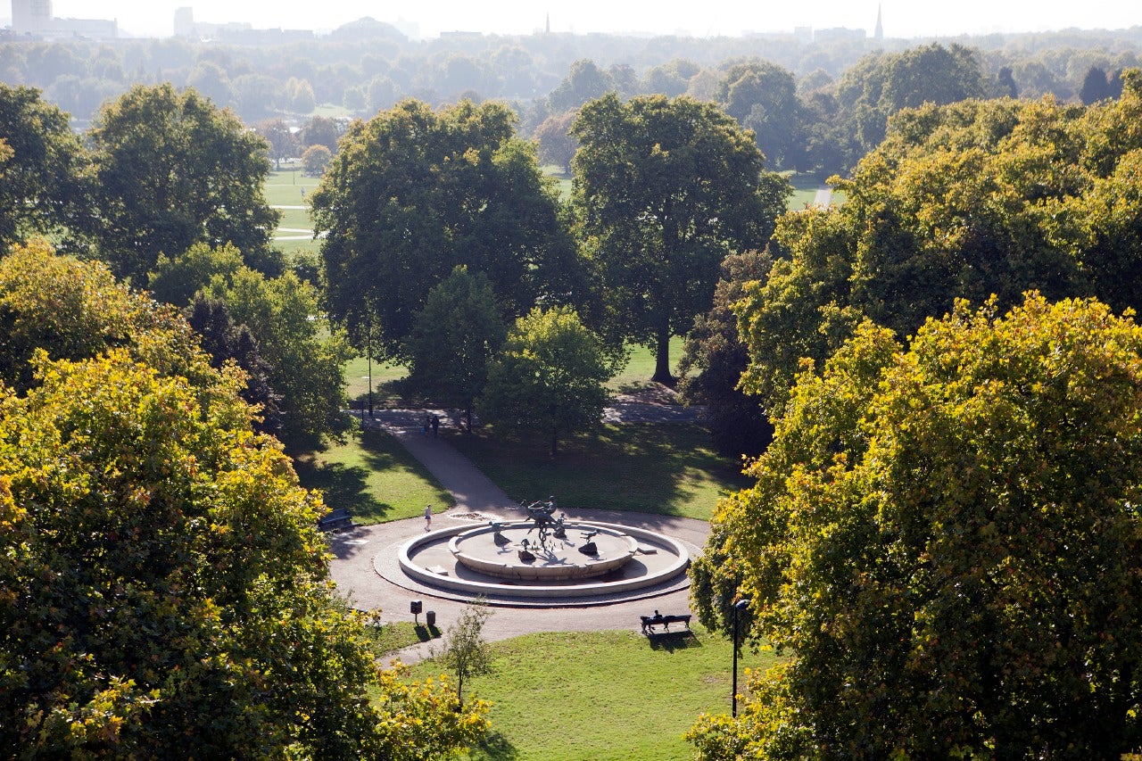 Vast views of Hyde Park