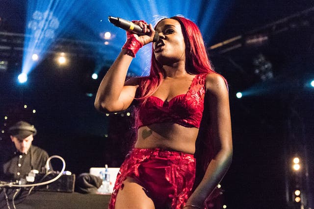 Azealia Banks performing at Reading Festival earlier this summer