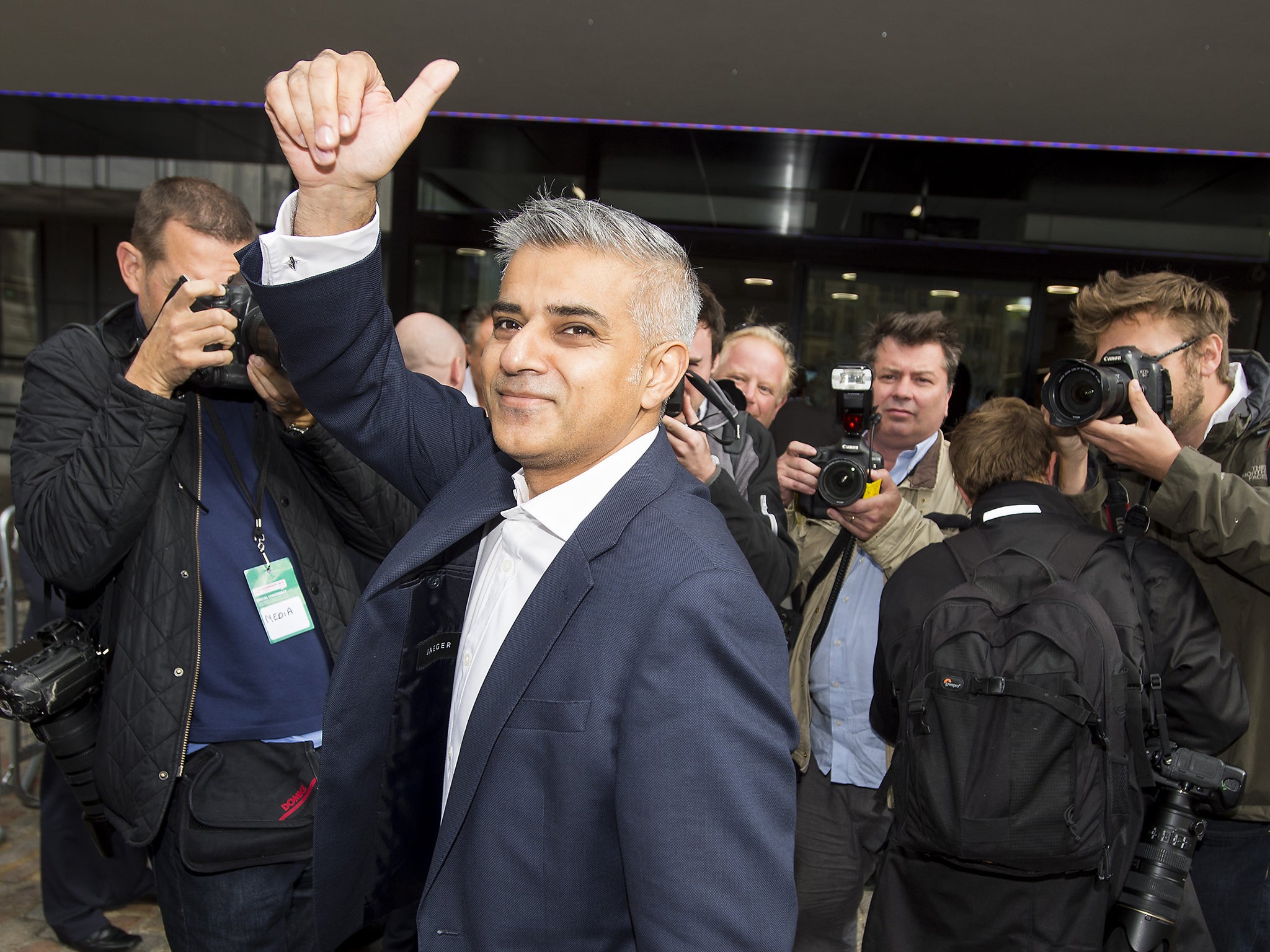 Sadiq Khan is currently 20 points ahead in the polls