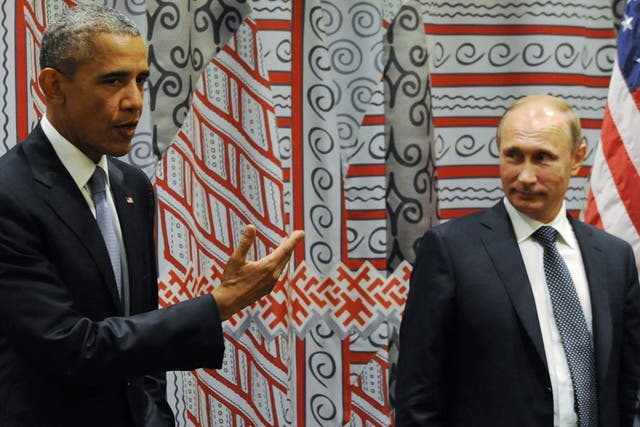 Mr Putin met privately with President Obama after they both made speeches at the UN General Assembly in New York