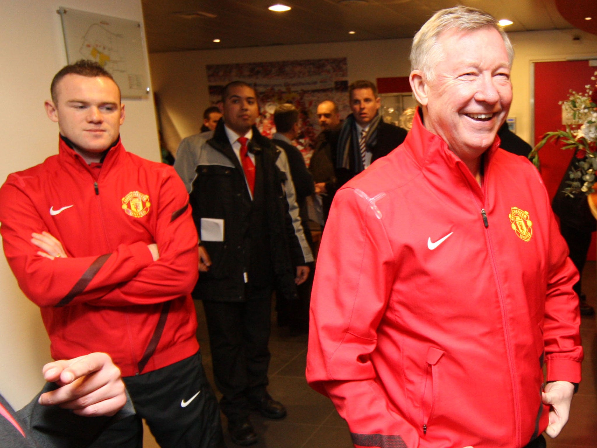 Wayne Rooney and Sir Alex Ferguson during their time together at Manchester United