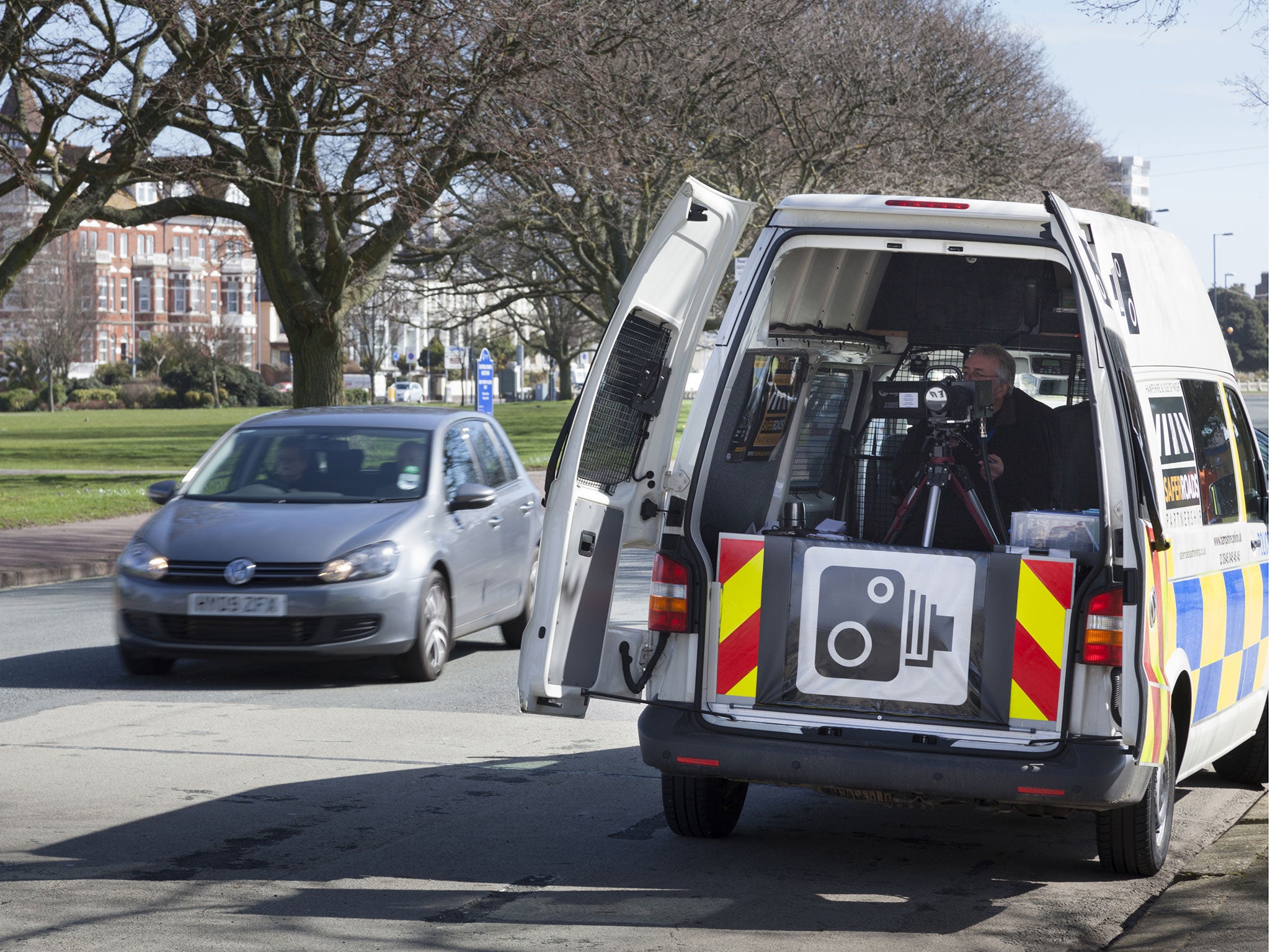 The officer who parked the van has recieved a fixed penalty fine