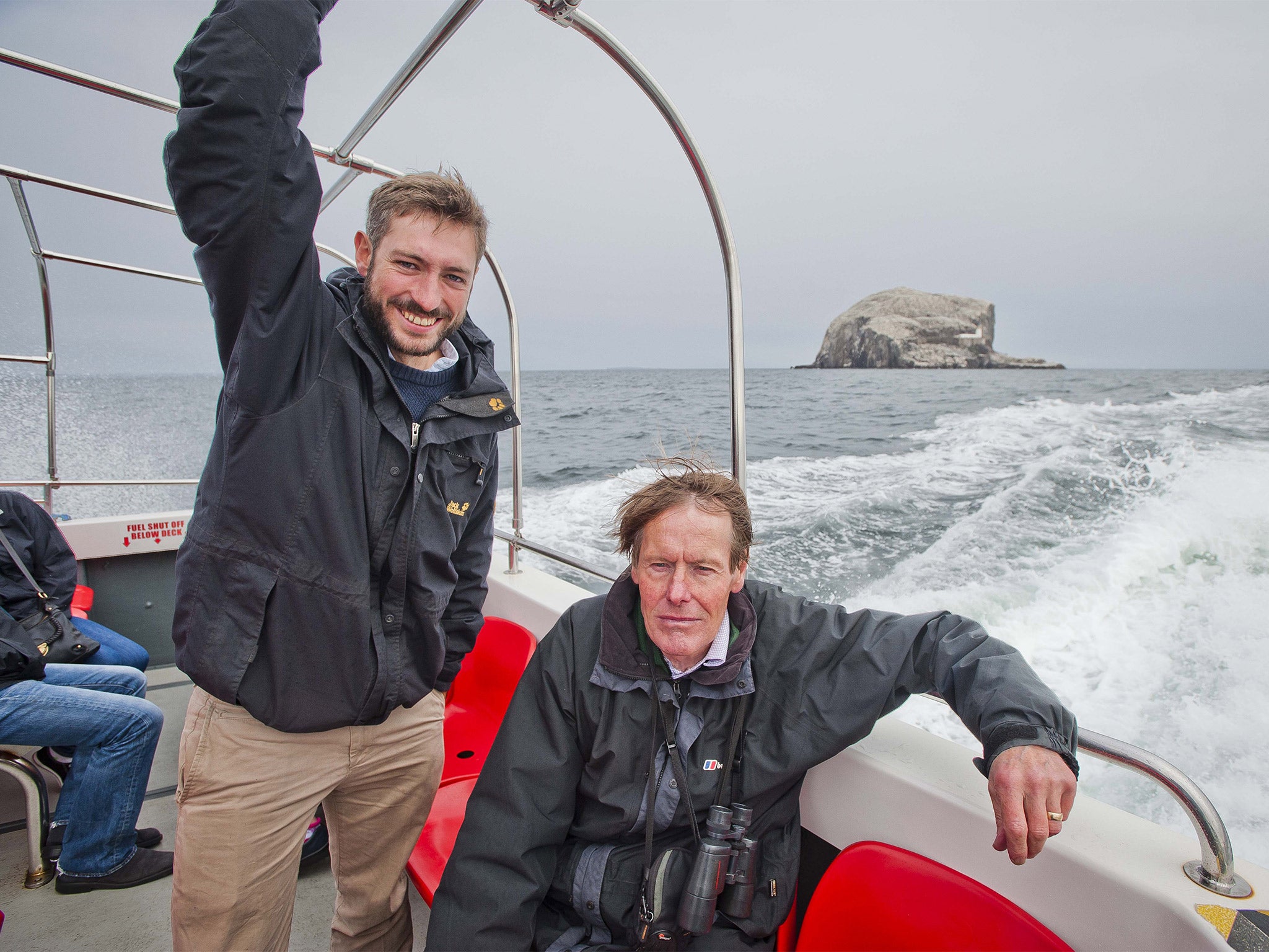 Nature Conservation Consultant John Hunt and Philip Taylor of the RSPB