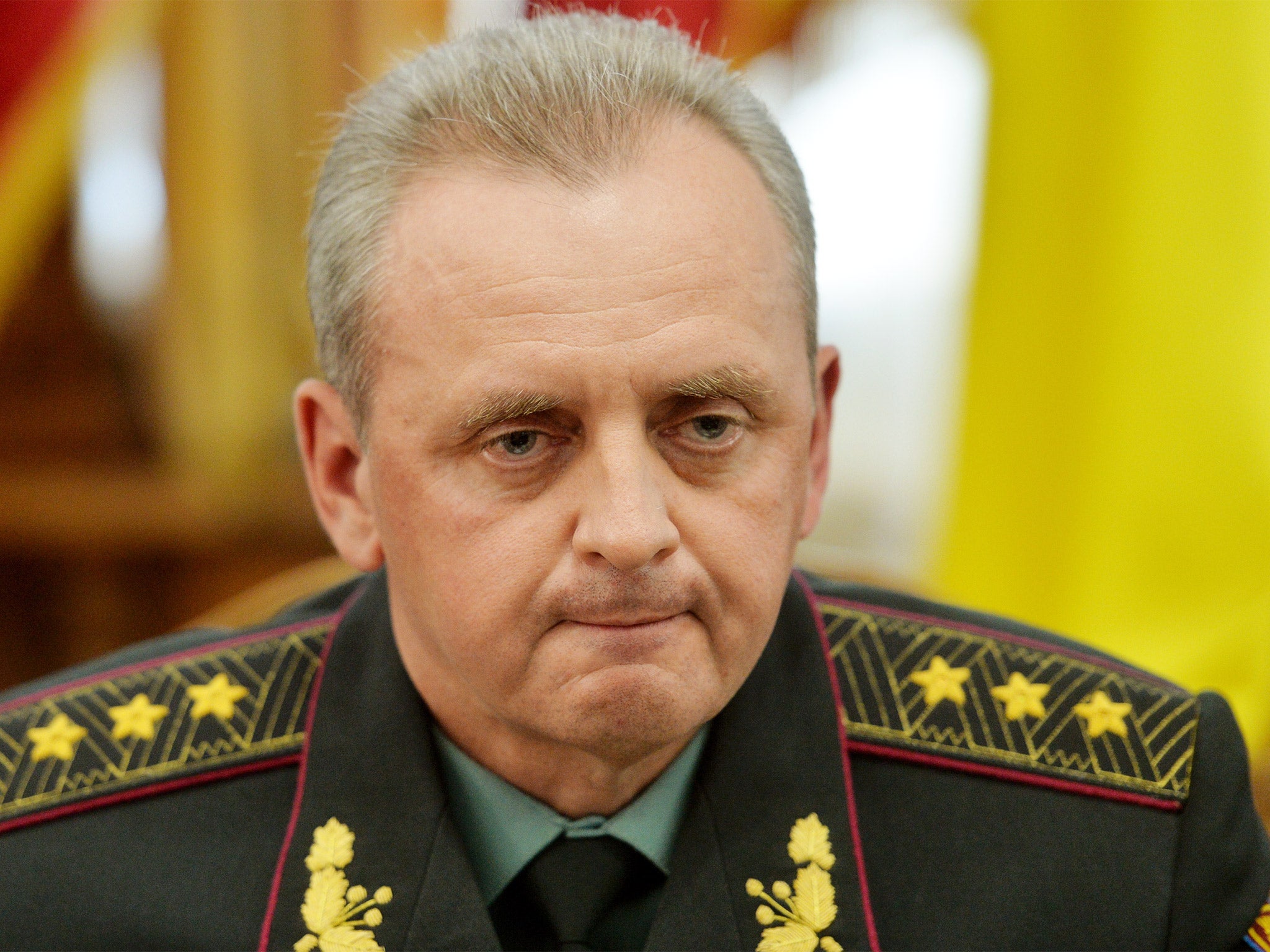 Colonel-General Viktor Muzhenko, commander-in-chief of Ukraine’s general staff, says he expects further fighting
