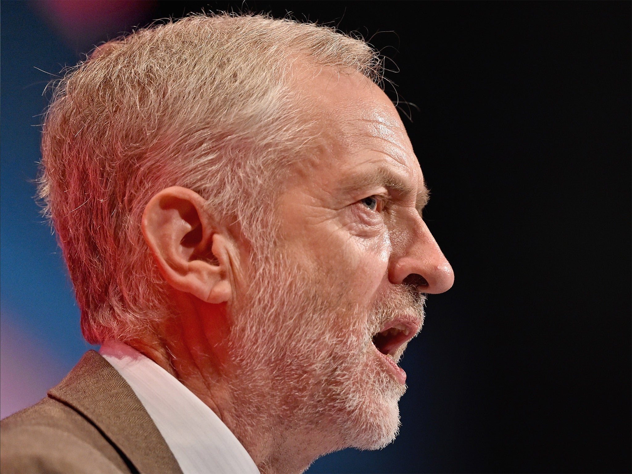 Jeremy Corbyn delivers his first speech as the Labour leader
