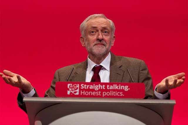 Jeremy Corbyn delivers his confident Labour Party Conference speech in Brighton